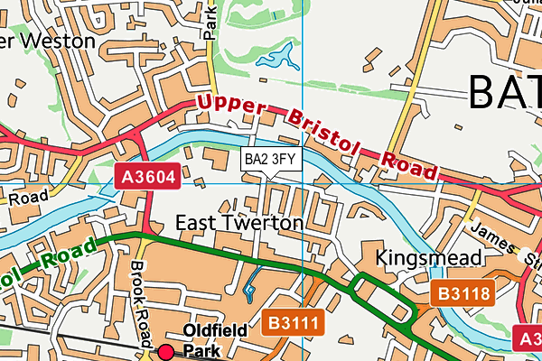 BA2 3FY map - OS VectorMap District (Ordnance Survey)