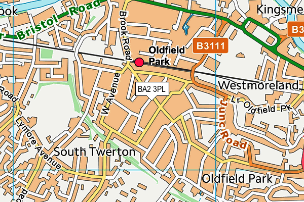 BA2 3PL map - OS VectorMap District (Ordnance Survey)