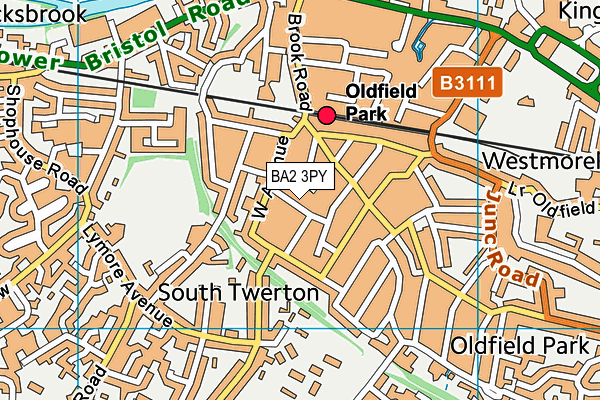 BA2 3PY map - OS VectorMap District (Ordnance Survey)