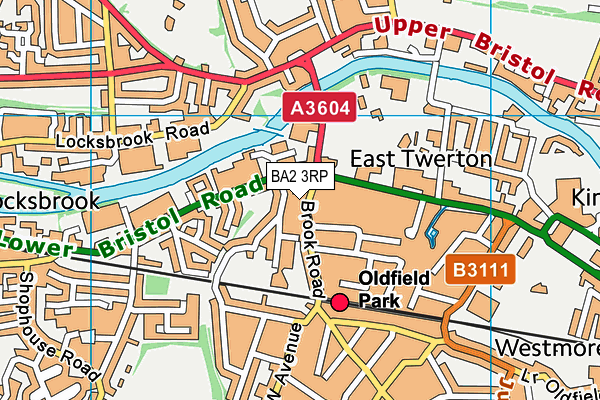 BA2 3RP map - OS VectorMap District (Ordnance Survey)