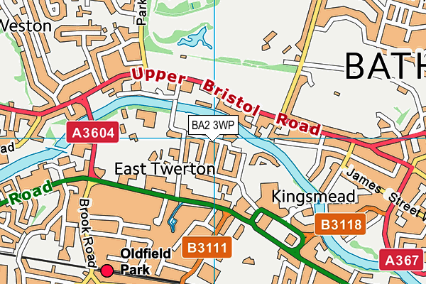 BA2 3WP map - OS VectorMap District (Ordnance Survey)