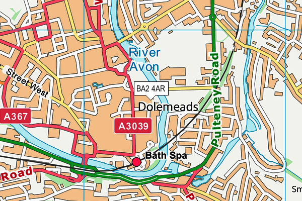 BA2 4AR map - OS VectorMap District (Ordnance Survey)