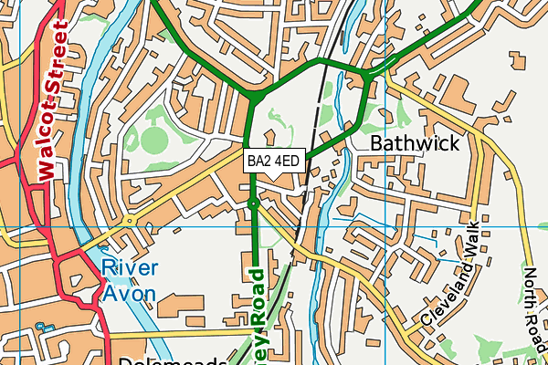 BA2 4ED map - OS VectorMap District (Ordnance Survey)