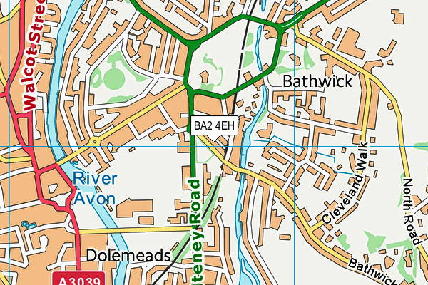 BA2 4EH map - OS VectorMap District (Ordnance Survey)