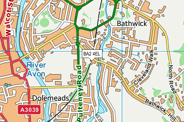 BA2 4EL map - OS VectorMap District (Ordnance Survey)