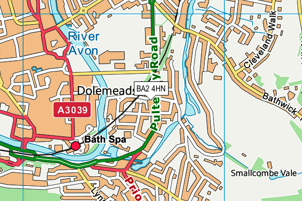 BA2 4HN map - OS VectorMap District (Ordnance Survey)