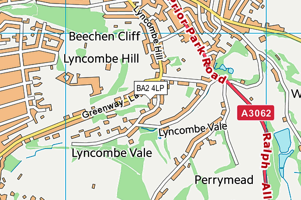 BA2 4LP map - OS VectorMap District (Ordnance Survey)