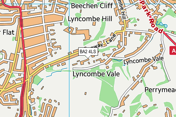 BA2 4LS map - OS VectorMap District (Ordnance Survey)