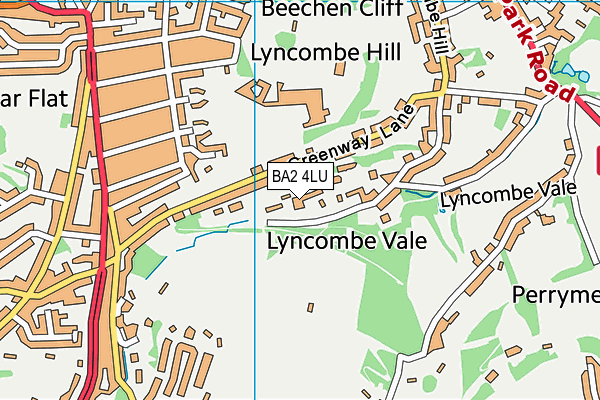 BA2 4LU map - OS VectorMap District (Ordnance Survey)