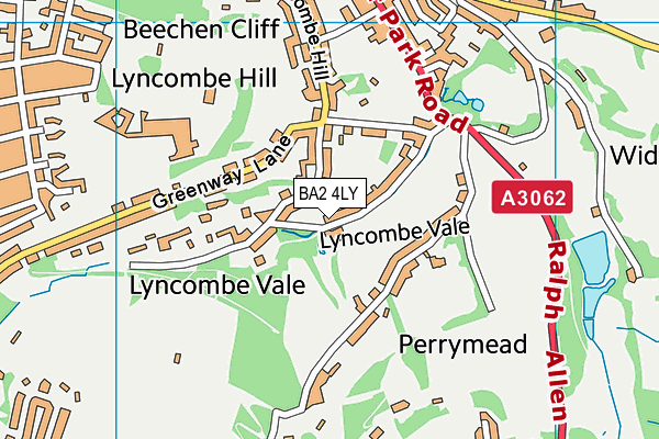 BA2 4LY map - OS VectorMap District (Ordnance Survey)