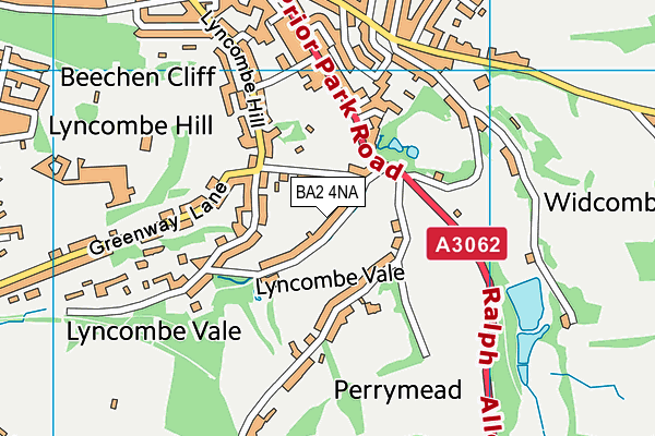 BA2 4NA map - OS VectorMap District (Ordnance Survey)