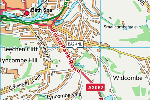 BA2 4NL map - OS VectorMap District (Ordnance Survey)