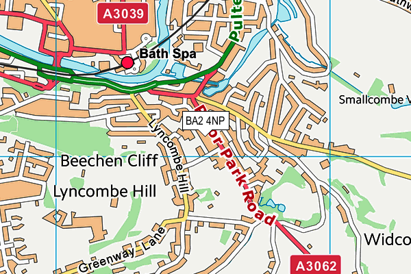 BA2 4NP map - OS VectorMap District (Ordnance Survey)