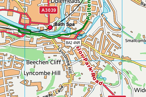 BA2 4NR map - OS VectorMap District (Ordnance Survey)