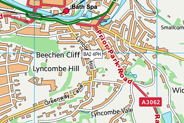 BA2 4PH map - OS VectorMap District (Ordnance Survey)