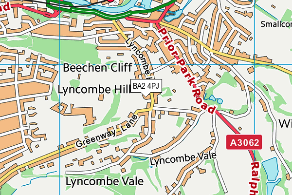 BA2 4PJ map - OS VectorMap District (Ordnance Survey)