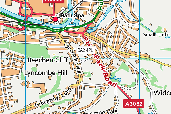 BA2 4PL map - OS VectorMap District (Ordnance Survey)