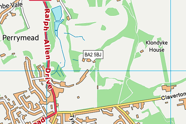 BA2 5BJ map - OS VectorMap District (Ordnance Survey)