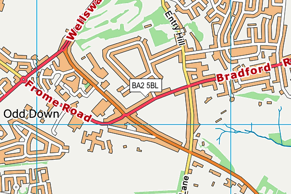 BA2 5BL map - OS VectorMap District (Ordnance Survey)