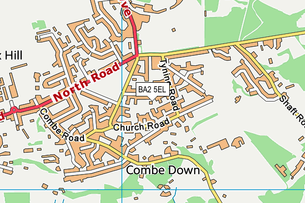 BA2 5EL map - OS VectorMap District (Ordnance Survey)