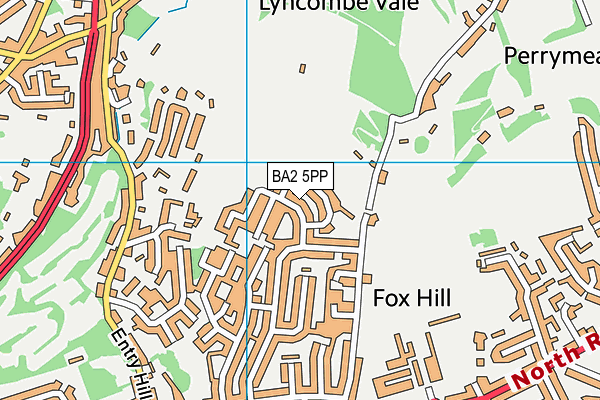 BA2 5PP map - OS VectorMap District (Ordnance Survey)