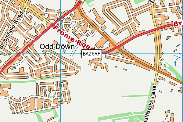 The Link School (Closed) map (BA2 5RF) - OS VectorMap District (Ordnance Survey)