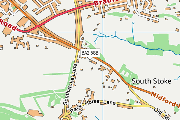 BA2 5SB map - OS VectorMap District (Ordnance Survey)