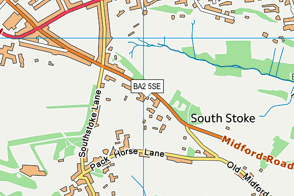 BA2 5SE map - OS VectorMap District (Ordnance Survey)