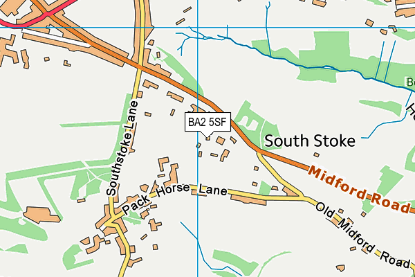 BA2 5SF map - OS VectorMap District (Ordnance Survey)