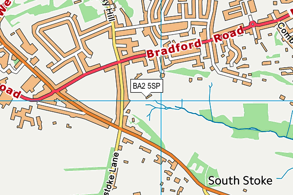 BA2 5SP map - OS VectorMap District (Ordnance Survey)