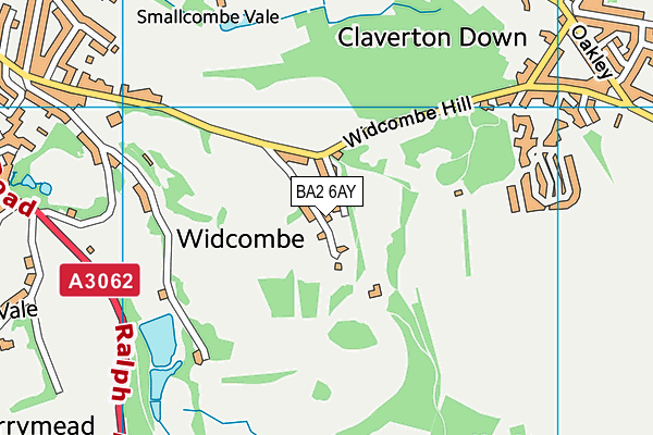 BA2 6AY map - OS VectorMap District (Ordnance Survey)