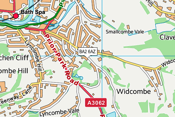 BA2 6AZ map - OS VectorMap District (Ordnance Survey)