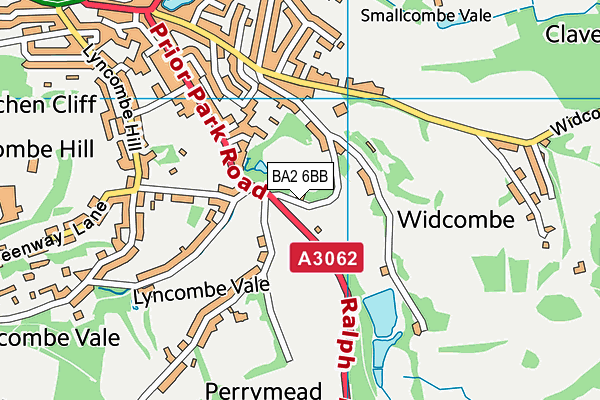 BA2 6BB map - OS VectorMap District (Ordnance Survey)