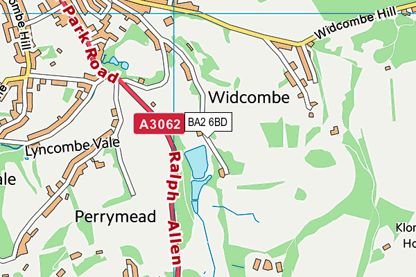 BA2 6BD map - OS VectorMap District (Ordnance Survey)