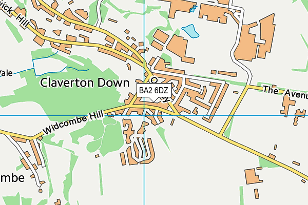 BA2 6DZ map - OS VectorMap District (Ordnance Survey)