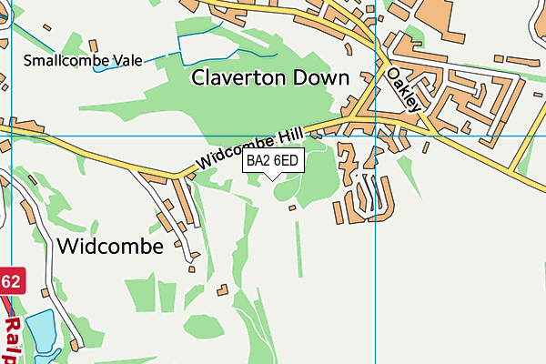 BA2 6ED map - OS VectorMap District (Ordnance Survey)