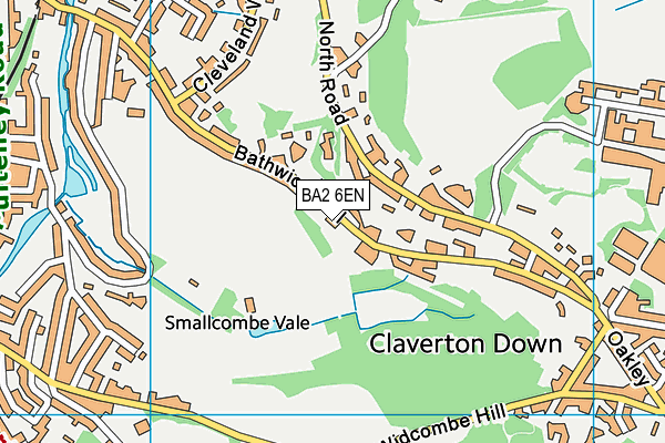 BA2 6EN map - OS VectorMap District (Ordnance Survey)