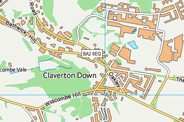 BA2 6EQ map - OS VectorMap District (Ordnance Survey)