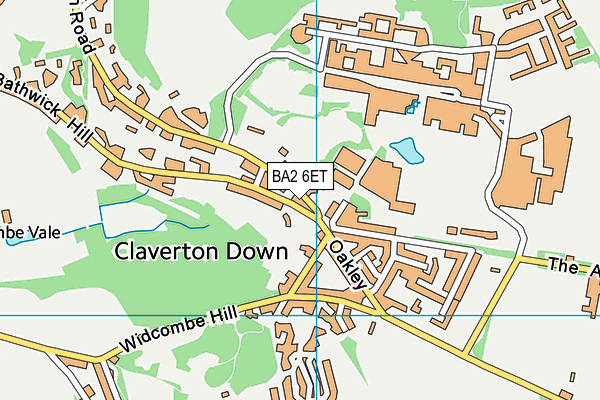 BA2 6ET map - OS VectorMap District (Ordnance Survey)