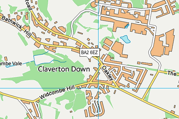 BA2 6EZ map - OS VectorMap District (Ordnance Survey)