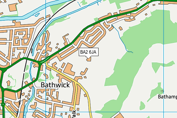 BA2 6JA map - OS VectorMap District (Ordnance Survey)