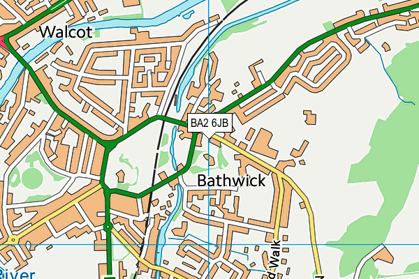 BA2 6JB map - OS VectorMap District (Ordnance Survey)