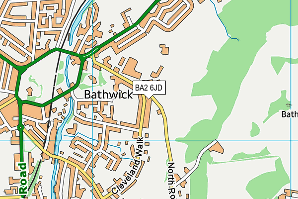 BA2 6JD map - OS VectorMap District (Ordnance Survey)