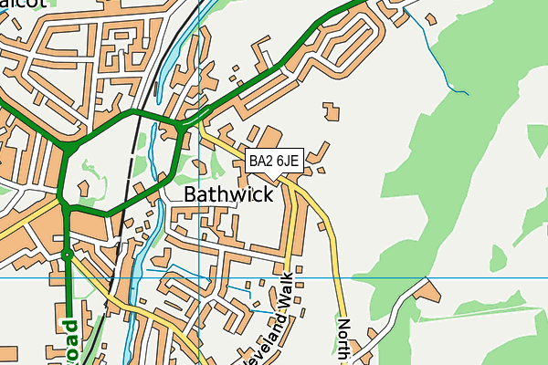 BA2 6JE map - OS VectorMap District (Ordnance Survey)