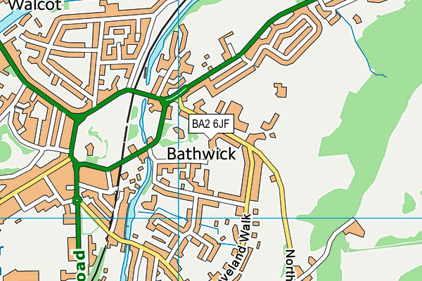 BA2 6JF map - OS VectorMap District (Ordnance Survey)