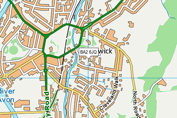 BA2 6JQ map - OS VectorMap District (Ordnance Survey)