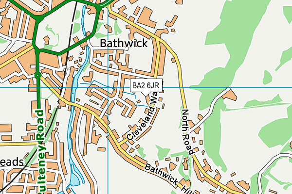 BA2 6JR map - OS VectorMap District (Ordnance Survey)
