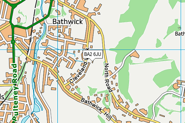 BA2 6JU map - OS VectorMap District (Ordnance Survey)