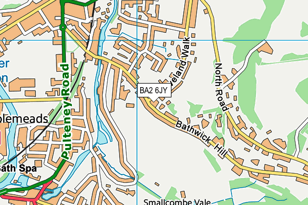 BA2 6JY map - OS VectorMap District (Ordnance Survey)