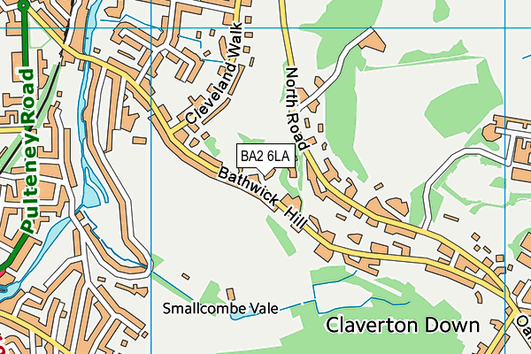 BA2 6LA map - OS VectorMap District (Ordnance Survey)